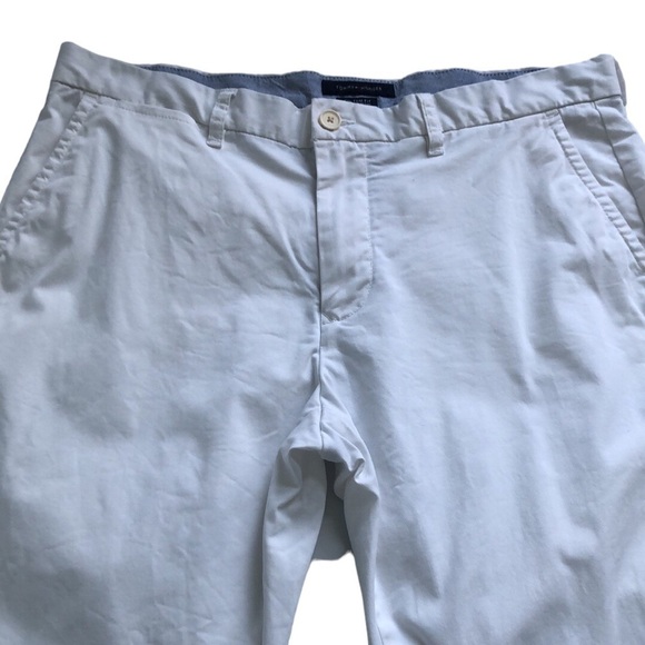 Tommy Hilfiger Custom Fit White Cotton Twill Pants Size 36 - Picture 7 of 12